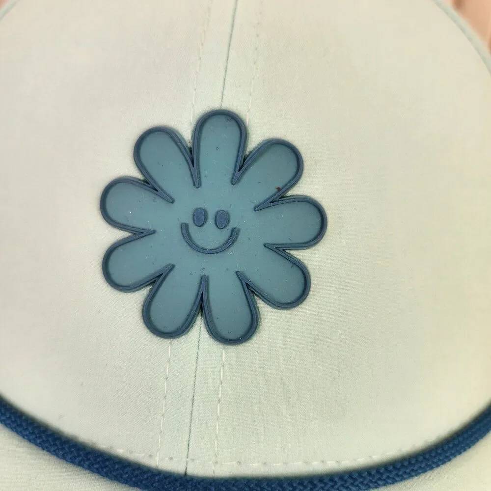 Swannies Golf Happy Flower Snapback Hat Cap Mint Green Rope Performance Sports